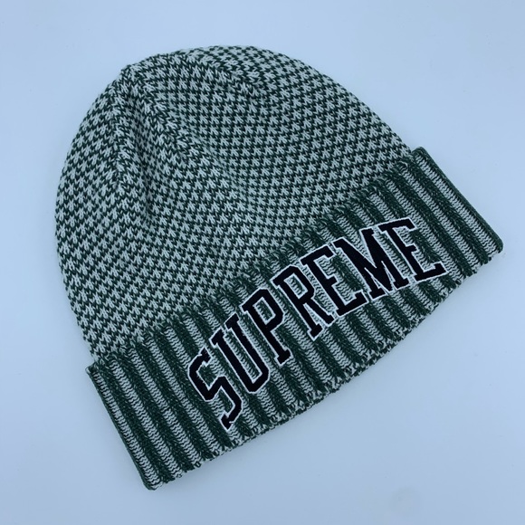 Supreme Fair Isle Beanie Green 